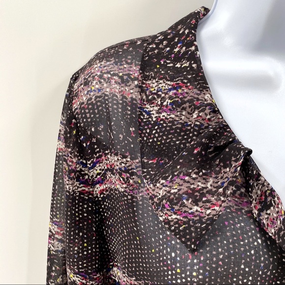 CAbi Paris Long Sleeve Blouse Size L - Picture 4 of 9